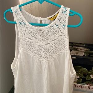 Floral Lace Tank Top- XS